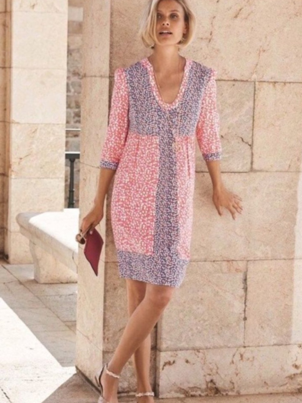 Boden Mollie Dress in Melon Crush Size 8L